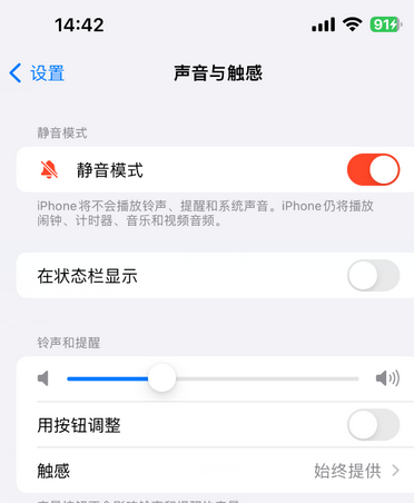 电白苹果15Pro维修网点分享iPhone15Pro系列机型中隐藏静音图标 